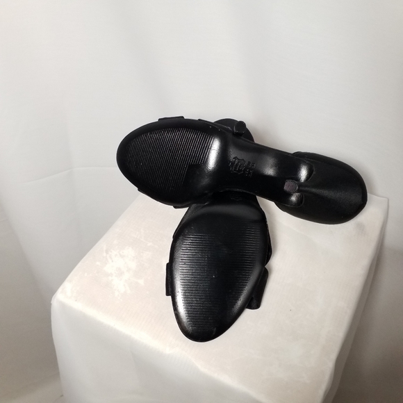 Nina (NWOT)black evening heels - Picture 3 of 5